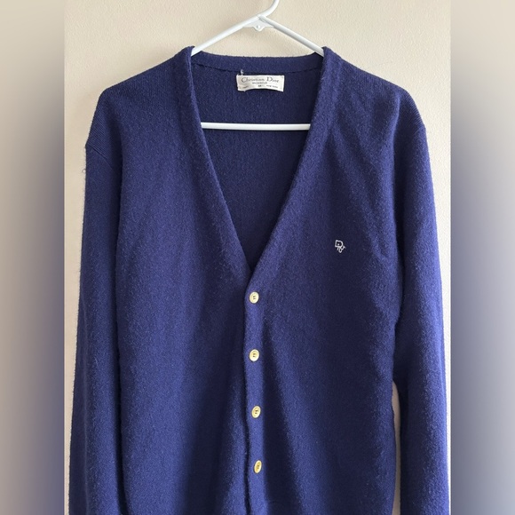 Dior Other - Christian Dior Monsieur vintage cardigan sz M navy blue